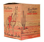 ROY ROGERS CAST METAL BOOK BANKS WITH BOX.