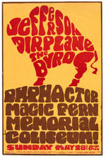 JEFFERSON AIRPLANE & THE BYRDS CONCERT HANDBILL.