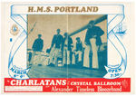 FAMILY DOG "H.M.S. PORTLAND" THE CHARLATANS CONCERT HANDBILL.