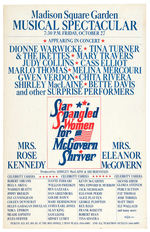 "STAR SPANGLED WOMEN FOR McGOVERN SHRIVER MUSICAL SPECTACULAR" POSTER.