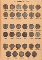 5C JEFFERSON NICKEL SET 1938-1999 AU-PROOF.