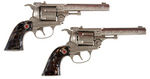 HUBLEY "TEXAN 38" CAP GUNS & HOLSTER SET.