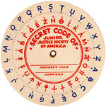 "JUNIOR JUSTICE SOCIETY OF AMERICA" DECODER & PATCH.