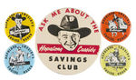 "HOPALONG CASSIDY SAVINGS CLUB" KIT.