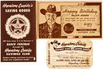 "HOPALONG CASSIDY SAVINGS CLUB" KIT.