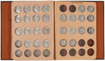 NEAR COMPLETE SET OF FRANKLIN HALF DOLLARS 1948-1963 AU-PROOF.