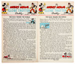 "THE MICKEY MOUSE GLOBE TROTTER WEEKLY" COMPLETE SET.