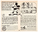 "THE MICKEY MOUSE GLOBE TROTTER WEEKLY" COMPLETE SET.