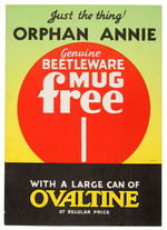 “ORPHAN ANNIE OVALTINE” MUG COUNTERTOP STANDEE.