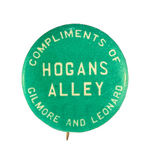 RARE BUTTON PROMOTING YELLOW KID INSPIRED "HOGANS ALLEY" STAGE PLAY 1898.