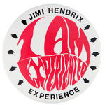 RARE JIMI HENDRIX EXPERIENCE FAN CLUB BUTTON.