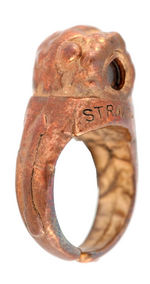 “STRAIGHT ARROW” WITH FURY AND YOUNG BOY IN STRIPED SHIRT GOLDEN NUGGET CAVE RING.