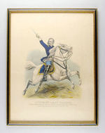 "CUSTER'S LAST CHARGE" CURRIER & IVES 1876 PRINT.