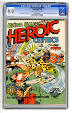 HEROIC COMICS #14  SEPTEMBER 1942  CGC 9.0  OFF-WHITE TO WHITE PAGES.