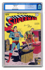 SUPERMAN #48  SEPTEMBER OCTOBER 1947  CGC 9.4  OFF-WHITE TO WHITE PAGES  TOLEDO COPY.