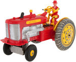"TRICKY TOMMY 'THE BIG BRAIN' TRACTOR" BOXED BATTERY OPERATED MARX TOY.