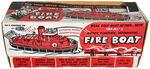 IDEAL “WATER PUMPING MECHANICAL FIRE BOAT” BOXED TOY.