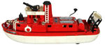 IDEAL “WATER PUMPING MECHANICAL FIRE BOAT” BOXED TOY.