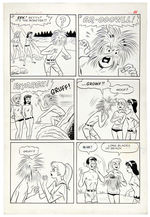 “BETTY AND VERONICA SUMMER FUN” #23 COMIC BOOK ORIGINAL ART LOT.