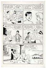 “BETTY AND VERONICA SUMMER FUN” #23 COMIC BOOK ORIGINAL ART LOT.