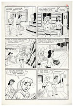 “BETTY AND VERONICA SUMMER FUN” #23 COMIC BOOK ORIGINAL ART LOT.