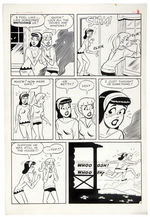 “BETTY AND VERONICA SUMMER FUN” #23 COMIC BOOK ORIGINAL ART LOT.