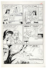 “BETTY AND VERONICA SUMMER FUN” #23 COMIC BOOK ORIGINAL ART LOT.