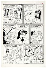 “BETTY AND VERONICA SUMMER FUN” #23 COMIC BOOK ORIGINAL ART LOT.