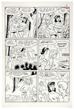 “BETTY AND VERONICA SUMMER FUN” #23 COMIC BOOK ORIGINAL ART LOT.