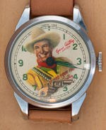 "THE OFFICIAL GENE AUTRY SIX SHOOTER WATCH" WITH BOX.