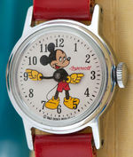 "MICKEY MOUSE" & "MINNIE MOUSE" BOXED WATCHES WITH FIGURES.