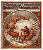 "ST. NICHOLAS/SANTA CLAUS" VINTAGE McLOUGHLIN BROS. ILLUSTRATED CHILDREN'S BOOKS TRIO.