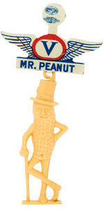 "MR. PEANUT" WORLD WAR II "V" FOR VICTORY TAB PLUS HIS FIGURE.