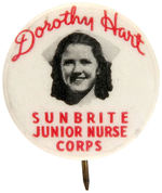 "DOROTHY HART SUNBRITE JUNIOR NURSE CORPS" COMPLETE SET OF FOUR PREMIUMS FROM 1937.