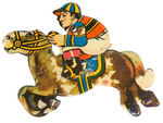 BEAR/JOCKEY/INDIAN FIGURAL LITHO TIN CLICKERS.