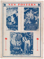 “TARZAN OF THE APES FIVE PART VERSION” EARLY MOVIE PROMO PUBLICATION W/RARE POSTER DESIGNS.