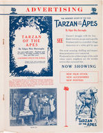 “TARZAN OF THE APES FIVE PART VERSION” EARLY MOVIE PROMO PUBLICATION W/RARE POSTER DESIGNS.