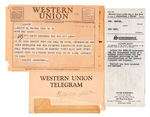 MAE WEST PERSONALLY OWNED NINE-PIECE PAPER EPHEMERA LOT.