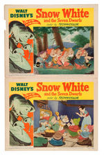 "SNOW WHITE AND THE SEVEN DWARFS" RE-RELEASE WINDOW & LOBBY CARD SET.