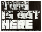 SYRACUSE ART EXHIBIT "THIS IS NOT HERE" JOHN AND YOKO PROGRAM LOT.