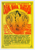 "NORTHERN CALIFORNIA FOLK-ROCK FESTIVAL" RARE CONCERT POSTER.