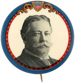 TAFT ATTRACTIVE AND SCARCE PORTRAIT BUTTON.