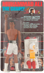 MUHAMMAD ALI SIGNED MEGO ACTION FIGURE.