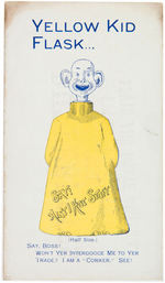 "YELLOW KID FLASK" TRADE CARD.