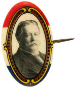 TAFT TRIO OF 1” OVAL PORTRAIT BUTTONS.