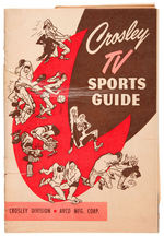 “CROSLEY TELEVISION COMICS” PROMO PAIR W/TV SPORTS GUIDE.