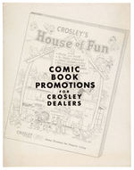 “CROSLEY TELEVISION COMICS” PROMO PAIR W/TV SPORTS GUIDE.