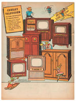 “CROSLEY TELEVISION COMICS” PROMO PAIR W/TV SPORTS GUIDE.