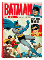 “BATMAN” 1966 BRITISH ANNUAL ORIGINAL ART WITH MATCHING BOOK.