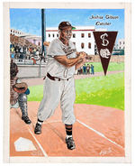 JOSH GIBSON ORIGINAL ART BY CUBAN ARTIST JORGE S.